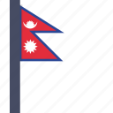 country, flag, national, nepal, nepali, asian