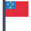 country, flag, national, samoa