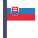 country, flag, national, slovakia, slovakian, asian