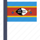 country, flag, national, swaziland, african