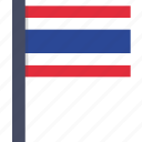 country, flag, national, thailand, thai