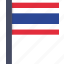 country, flag, national, thailand, thai 