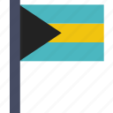 bahamas, country, flag, national, the