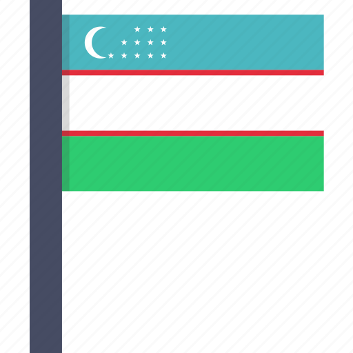 Country, flag, national, uzbekistan, asian, uzbekistani icon - Download on Iconfinder