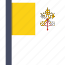 country, flag, pope, vatican