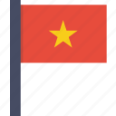 country, flag, national, vietnam, vietnamese, asian