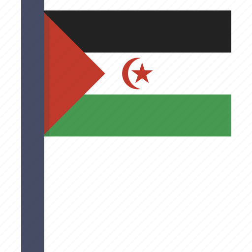 Country, flag, national, sahara, western, african icon - Download on Iconfinder