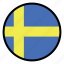 country, flag, flags, national, sweden, world 
