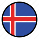 country, flag, flags, iceland, national, world