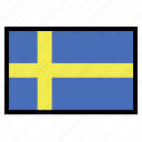 flag, flags, national, sweden, world