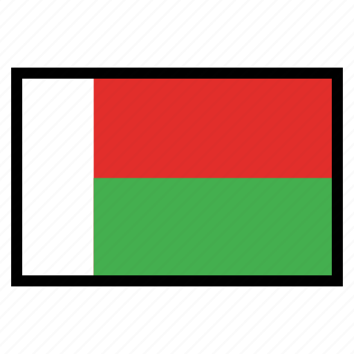 Flag, flags, madagascar, national, world icon - Download on Iconfinder