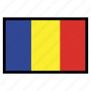 chad, flag, flags, national, world