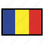 chad, flag, flags, national, world 