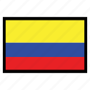 colombia, flag, flags, national, world