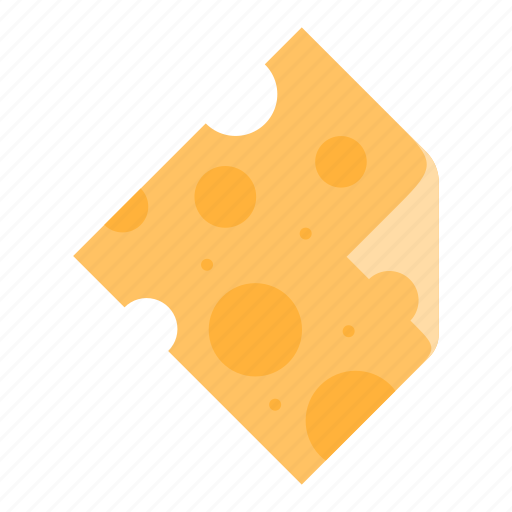 Cheese, dairy, dairy products, cheddar, cheese slice, slice, piece icon - Download on Iconfinder