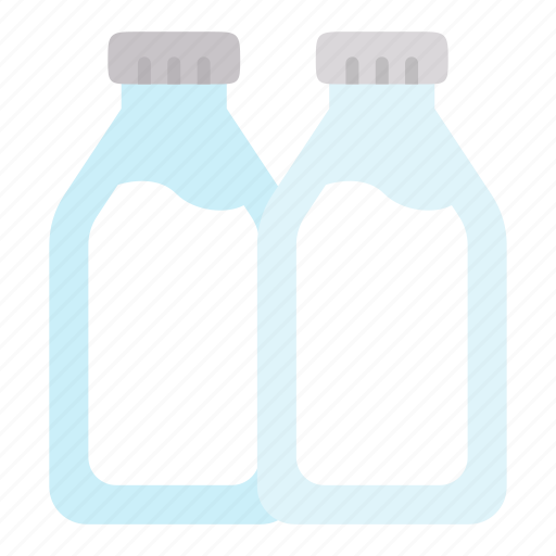 Milk, drink, dairy, dairy product, bottle, milk bottle, glass icon - Download on Iconfinder