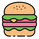 burger, hamburger, cheeseburger, bread, junk food, sandwich, beef, cheese, fast food