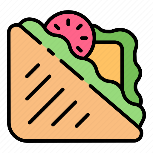 Sandwich, bread, vegetable, tomato, breakfast, lunch, vegan icon - Download on Iconfinder