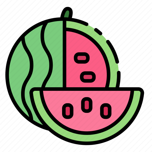 Watermelon, fruit, vegetarian, organic, salad, agriculture, slice icon - Download on Iconfinder