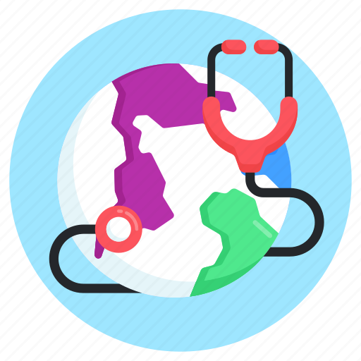 Global checkup, global doctor, global healthcare, worldwide healthcare, stethoscope icon - Download on Iconfinder