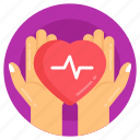 healthcare, caring heart, heart care, heart safety, cardiogram