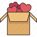 donation, box, care, love, charity