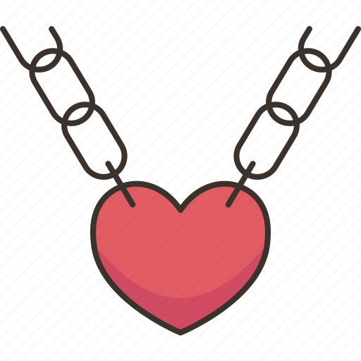 Heart, chain, pendant, necklace, locket icon - Download on Iconfinder