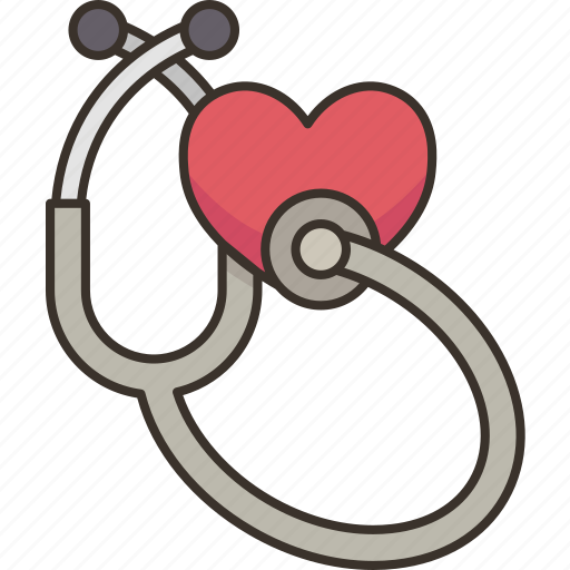 Stethoscope, heart, cardiologist, diagnostic, medical icon - Download on Iconfinder