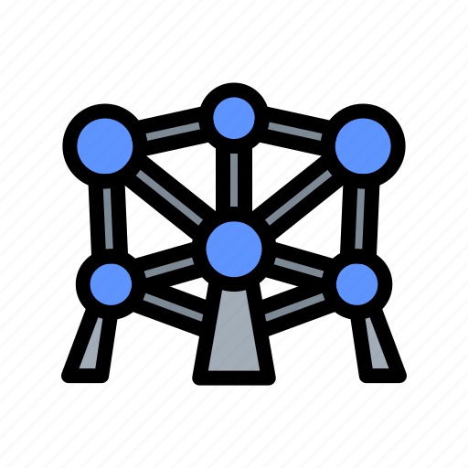 Atomium, landmark, belgium, brussels, monument icon - Download on Iconfinder