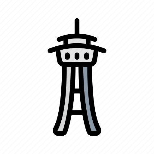 Needle, space, washington, seattle, kerry, park, queen icon - Download on Iconfinder