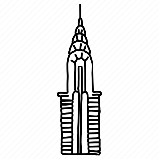 Architecture, buildings, chrysler building, city, new york, skyscraper icon - Download on Iconfinder