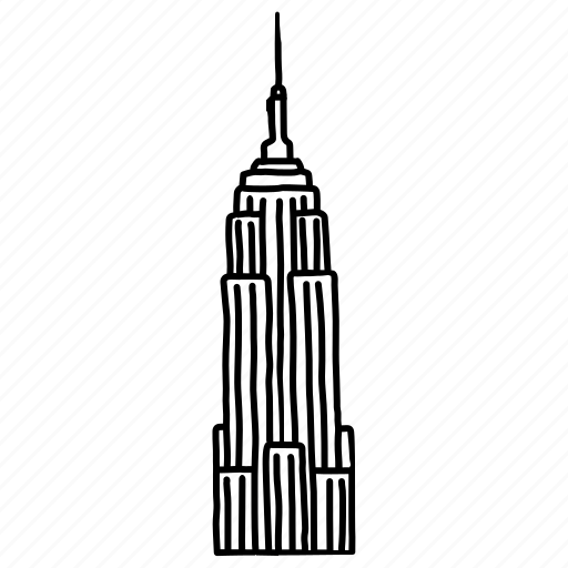 Architecture, buildings, empire state building, landmarks, new york, skyscraper icon - Download on Iconfinder