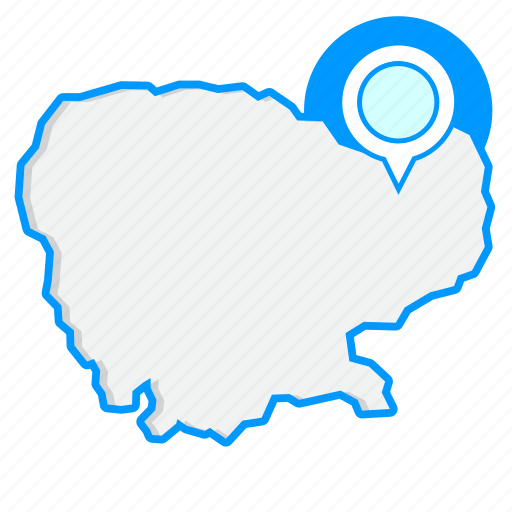 Cambodiamaps, country, map, world icon - Download on Iconfinder