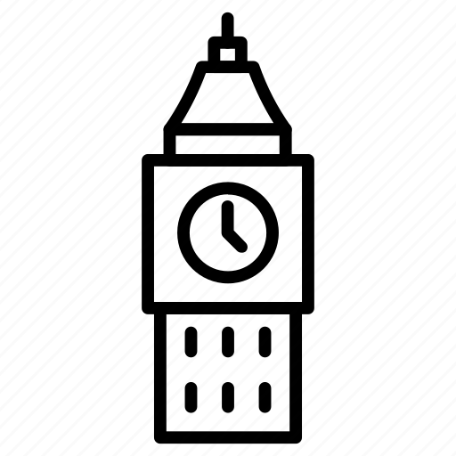 Tower, big, ben, clock, london icon - Download on Iconfinder