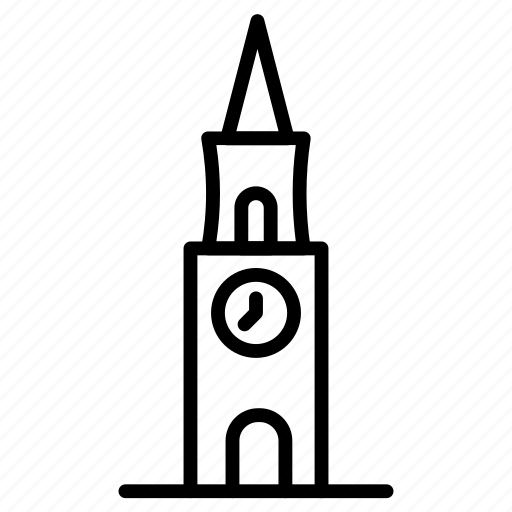 Tower, big, ben, clock, london icon - Download on Iconfinder