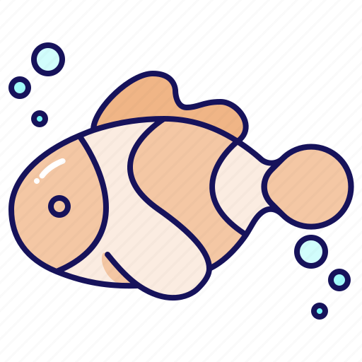 Clown, fish, ocean, animal, sea, nature icon - Download on Iconfinder