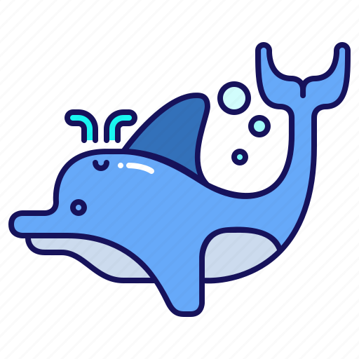 Dolphin, ocean, animal, sea, mammal, nature icon - Download on Iconfinder