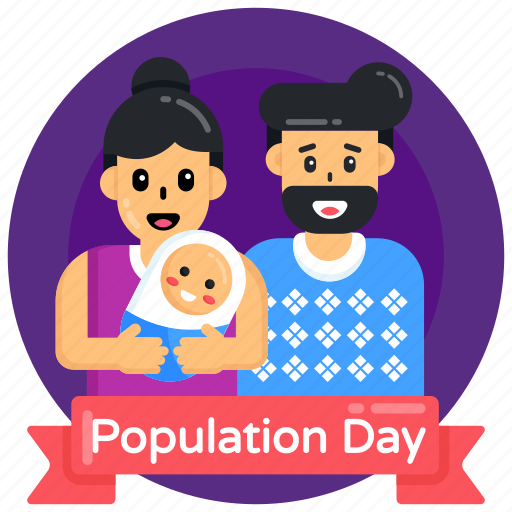 Family, population day, population day banner, couple, couple with child icon - Download on Iconfinder