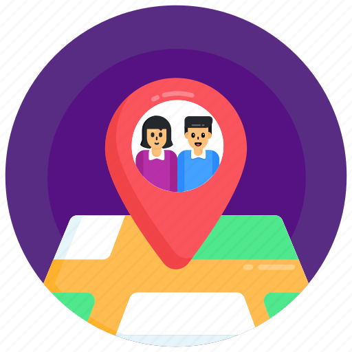 Team location, users location, family location, humans location, users navigation icon - Download on Iconfinder