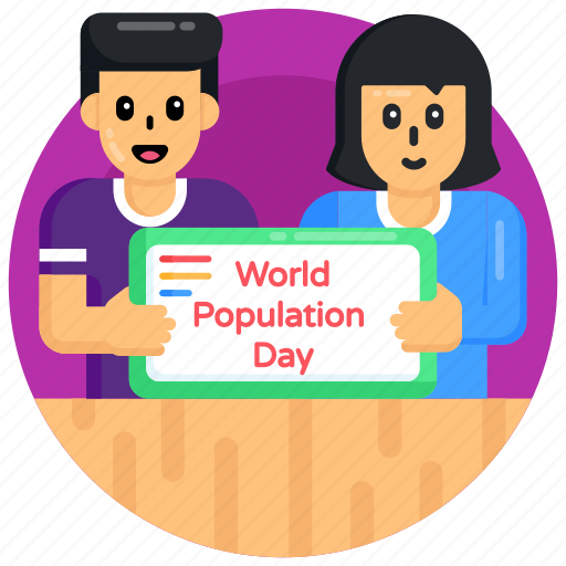 Population day, population day banner, couple, global population day banner, population day volunteers\ icon - Download on Iconfinder