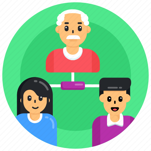 Family hierarchy, generation hierarchy, family network, family connection, population hierarchy icon - Download on Iconfinder