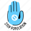 ban, stop, hand, gesture, forbidden 