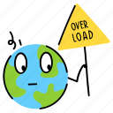 over load, world day, population day, earth, world