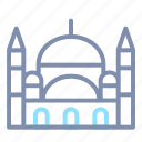 architecture, blue, building, famous, landmark, mosque, turkey