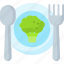 plate, eat, healthy, vegetable, spoon 
