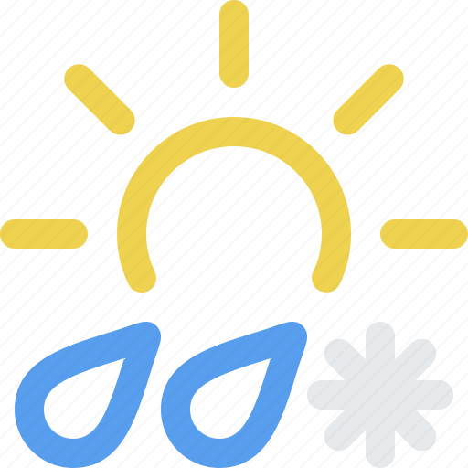 Day, mix, weather, ice, rain, sleet, snow icon - Download on Iconfinder