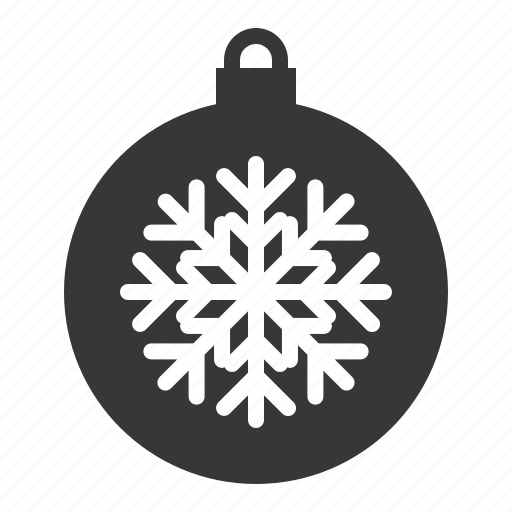 Ball, bauble, christmas, decoration, ornament, snowflake icon - Download on Iconfinder