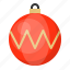 ball, bauble, christmas, decoration, ornament, zig zag 