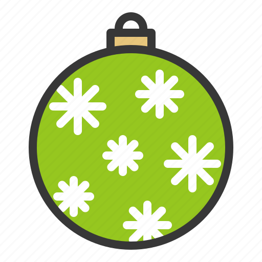 Ball, bauble, christmas, decoration, ornament, snowflake icon - Download on Iconfinder