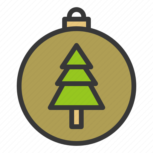 Ball, bauble, christmas, decoration, ornament, pine tree icon - Download on Iconfinder